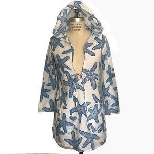 New w/tags Hooded Barbara Gerwit Beach Coverup